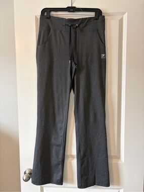 Women’s Fila Dark Gray Track Pants with Drawstring